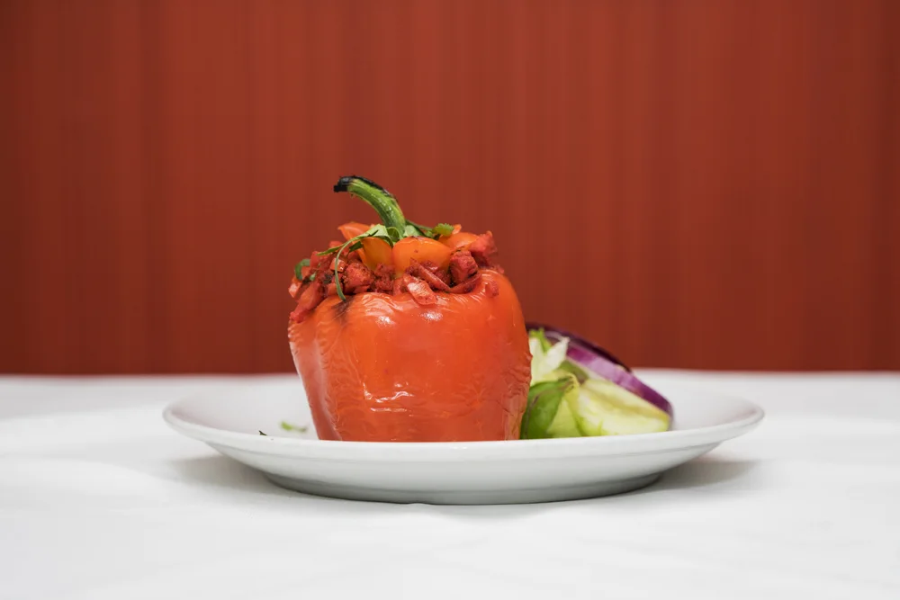 A beautifully presented dish at Bombay 8