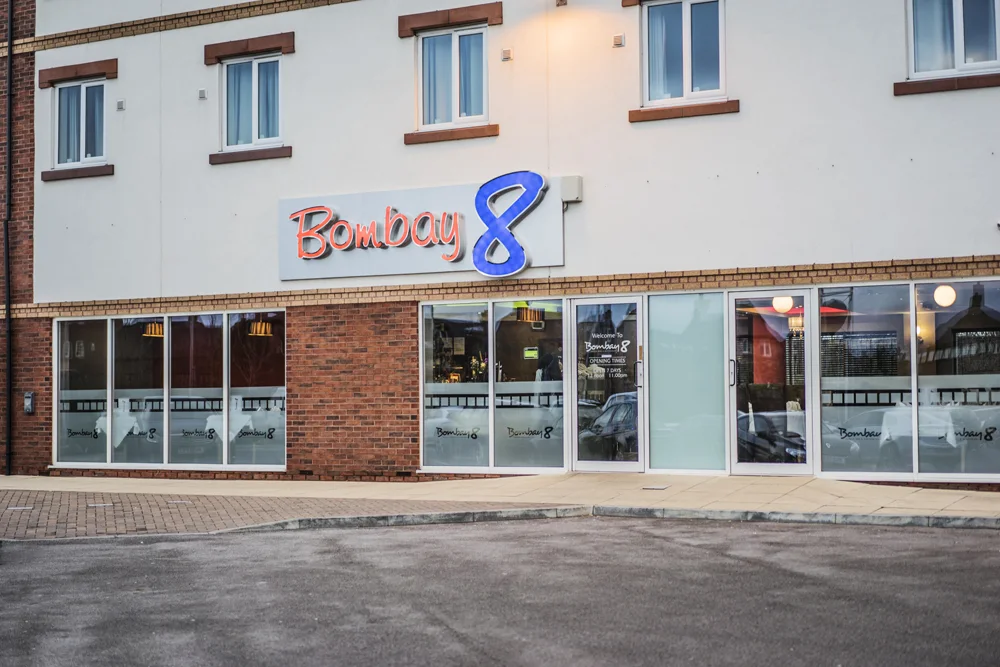 Bombay 8 restaurant exterior in Gemini